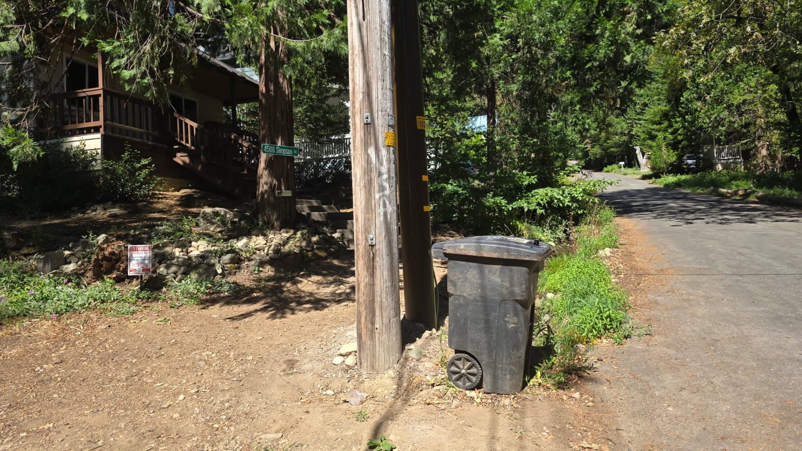 Trash Can Location for Service