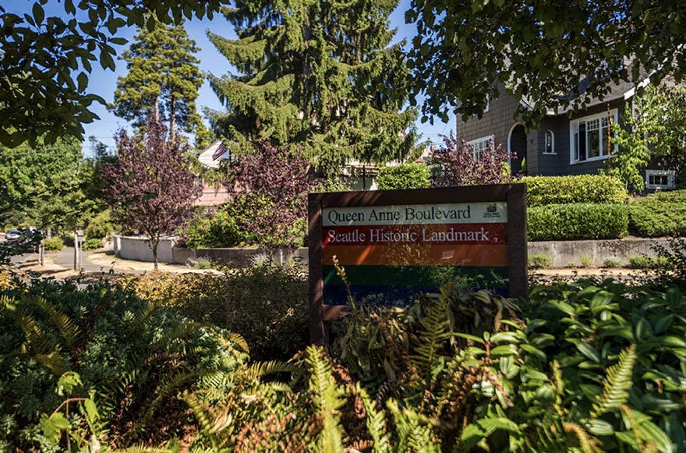 The property is located on 8th Ave West, part of the Queen Anne Boulevard. Explore the area by taking a walking tour called "Walking Queen Anne Boulevard Seattle.".png