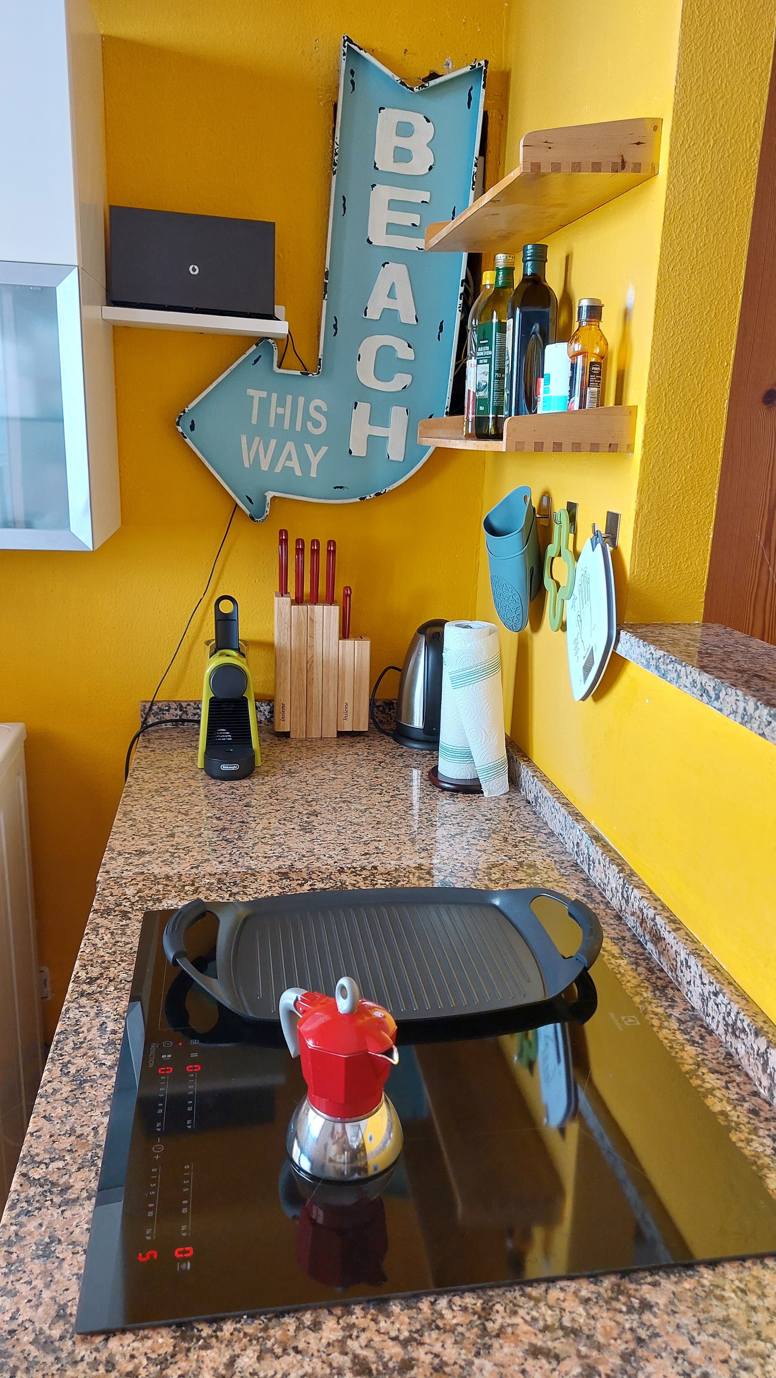 induction hob and Nespresso