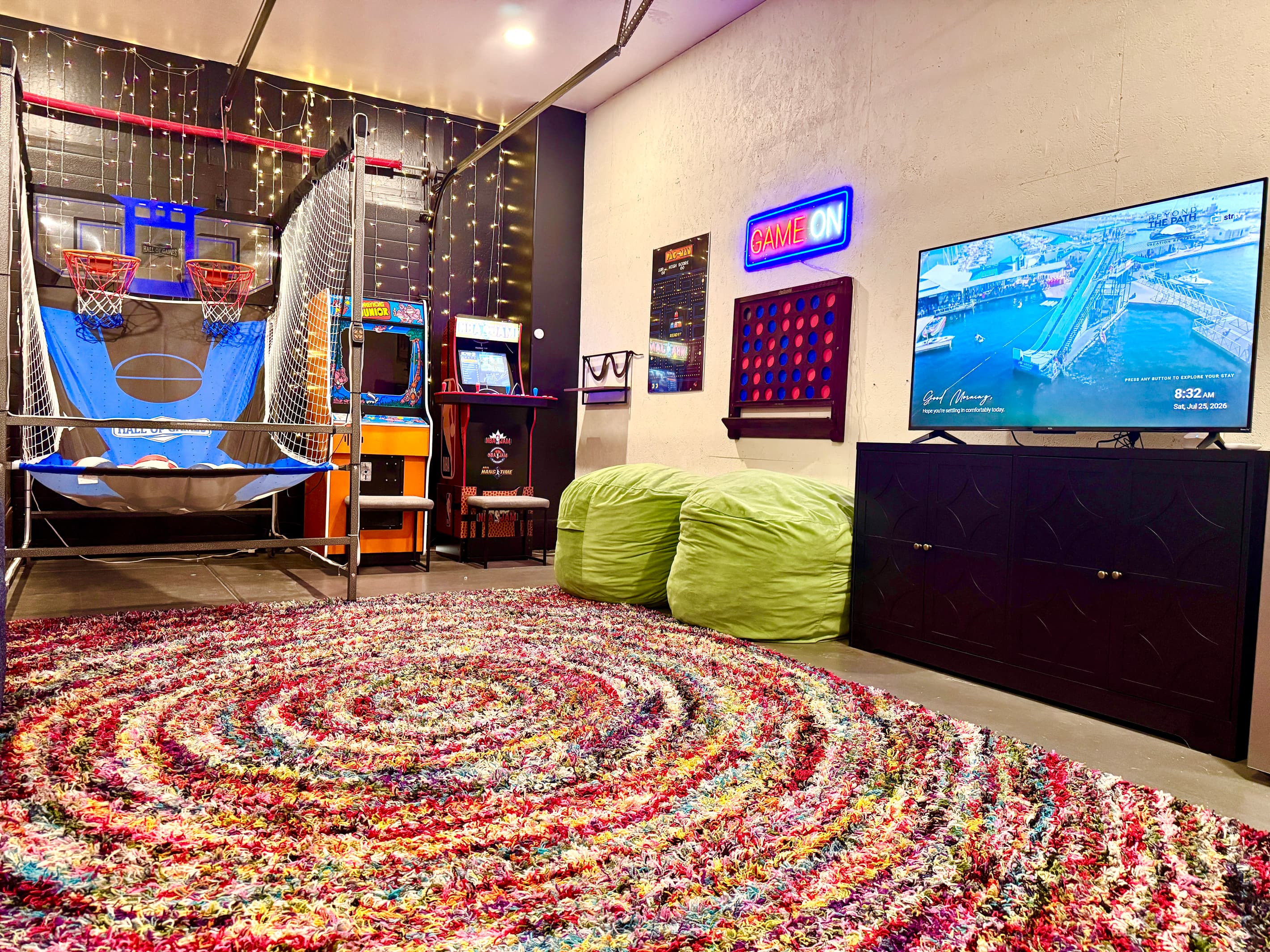 With hundreds of arcade games to choose from, Pop-a-Shot for one on one basketball challenges or dome hockey, our game room will provide hours of fun. Board games also provided for those who prefer a more analog experience!