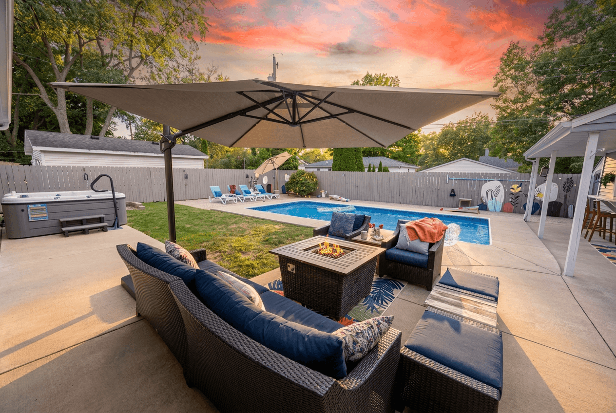 Lounge seating | Umbrella