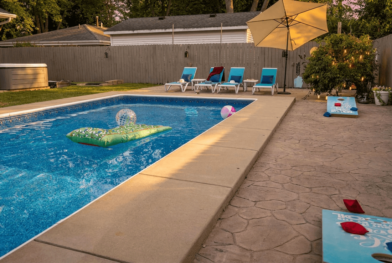 Floats provided, grab one and chill