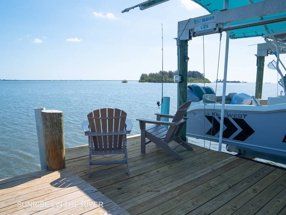 Relaxing chairs at the Dock