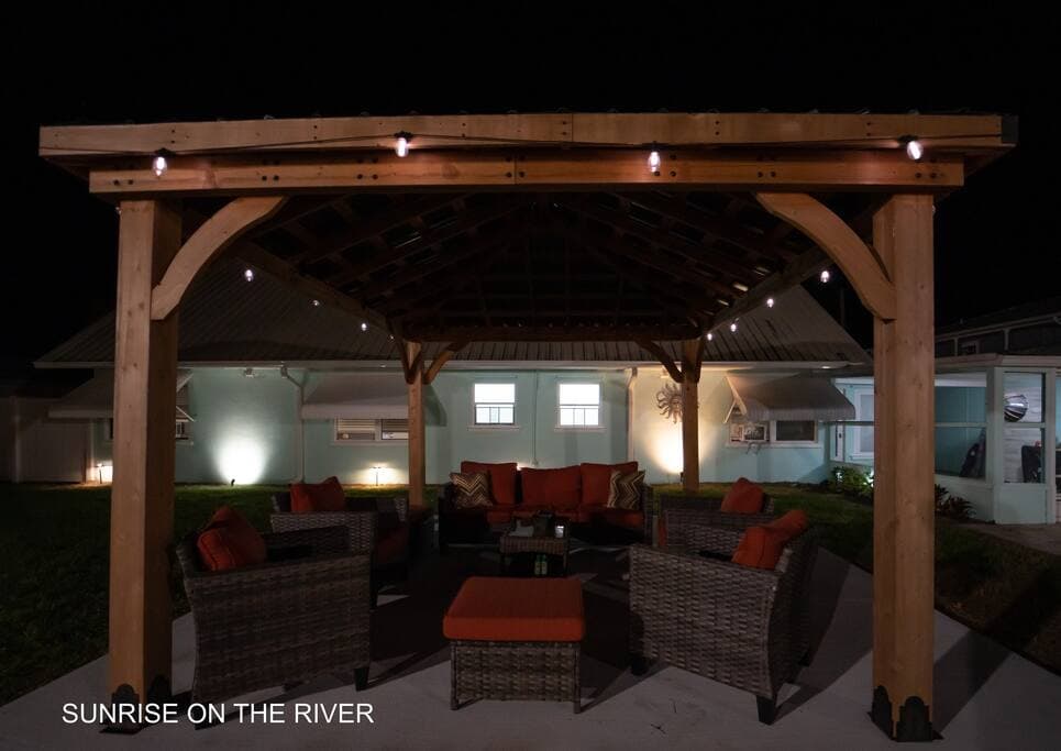 Our Gazebo at Night