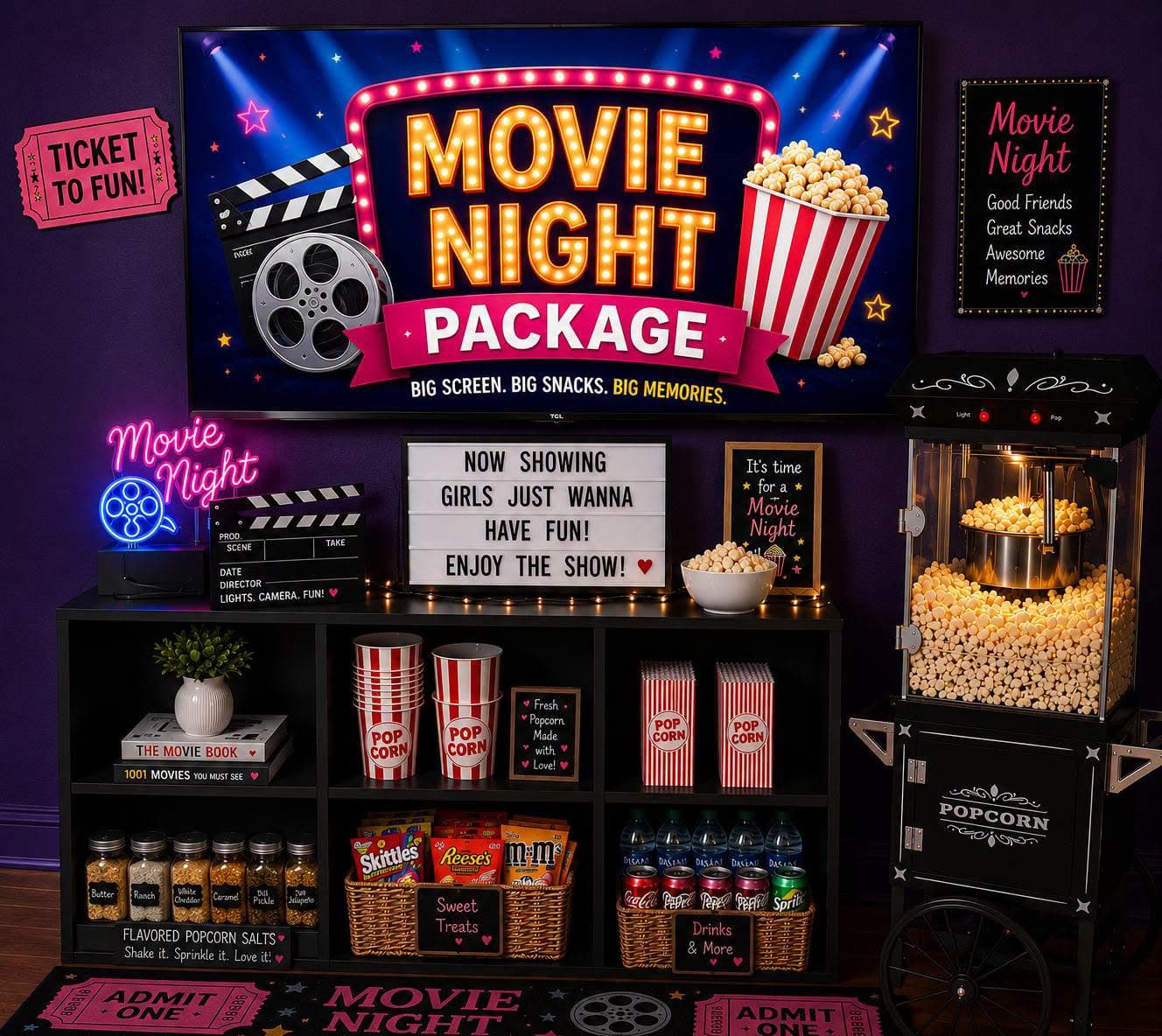 Movie night rental (add on)