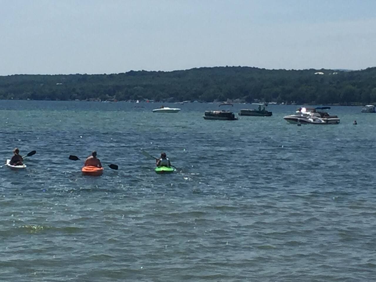 Two kayaks to use after signing shorterm rental agreement before arrival at home.  Must use a snug fitting life preserver when using boats.  One kayak is for thin petite person and is competitive kayak...tips easier.  
