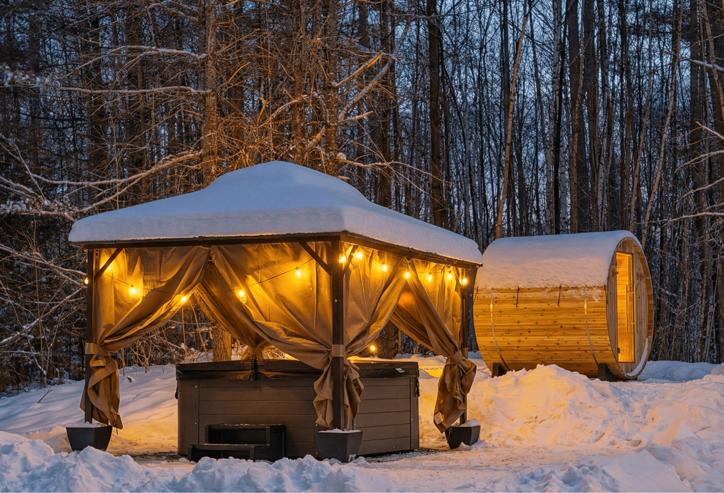 Hot tub and Sauna.. and silence
