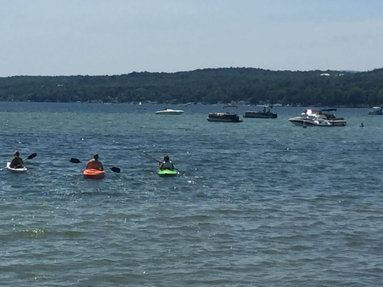 Two kayaks to use after signing shorterm rental agreement before arrival at home.  Must use a snug fitting life preserver when using boats.  One kayak is for thin petite person and is competitive kayak...tips easier.  