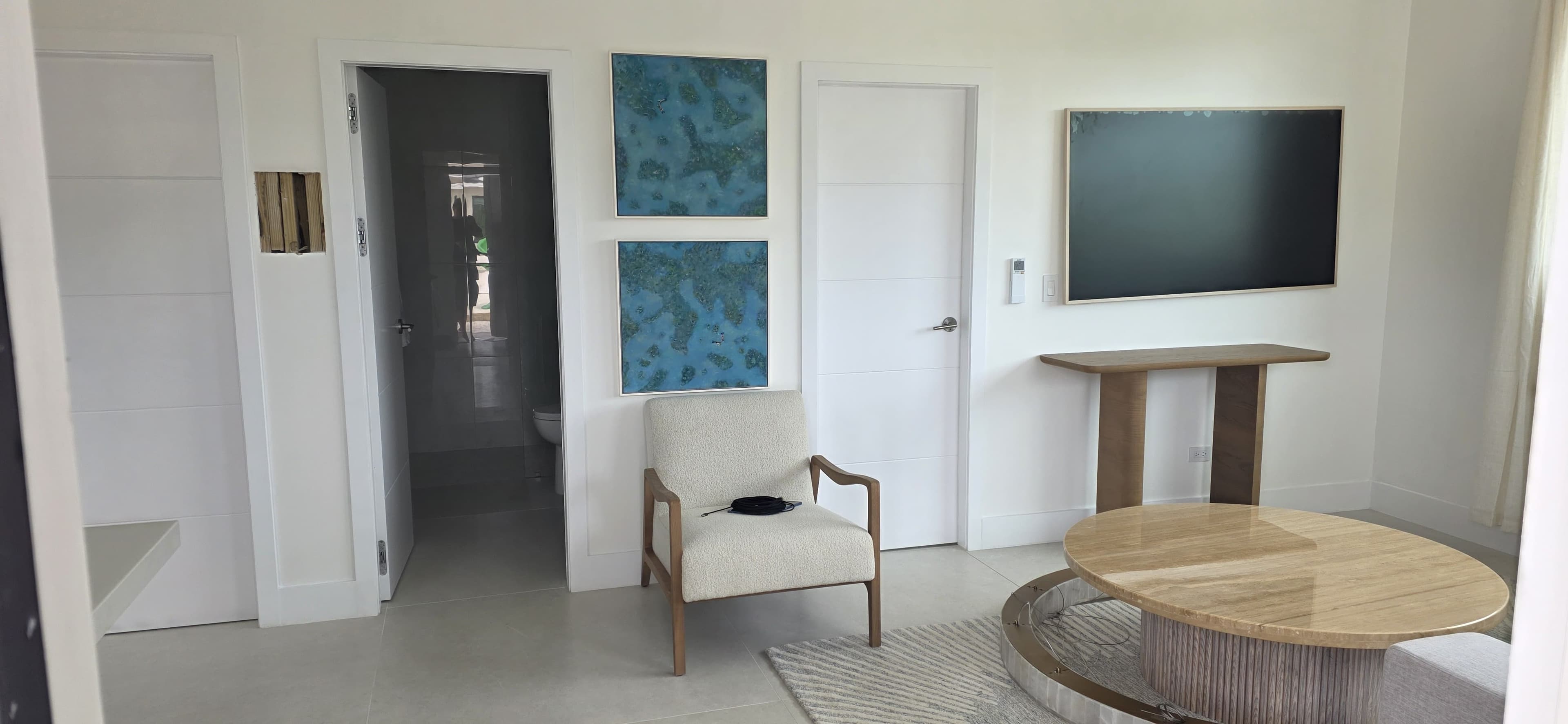 Main living area in the Guest House