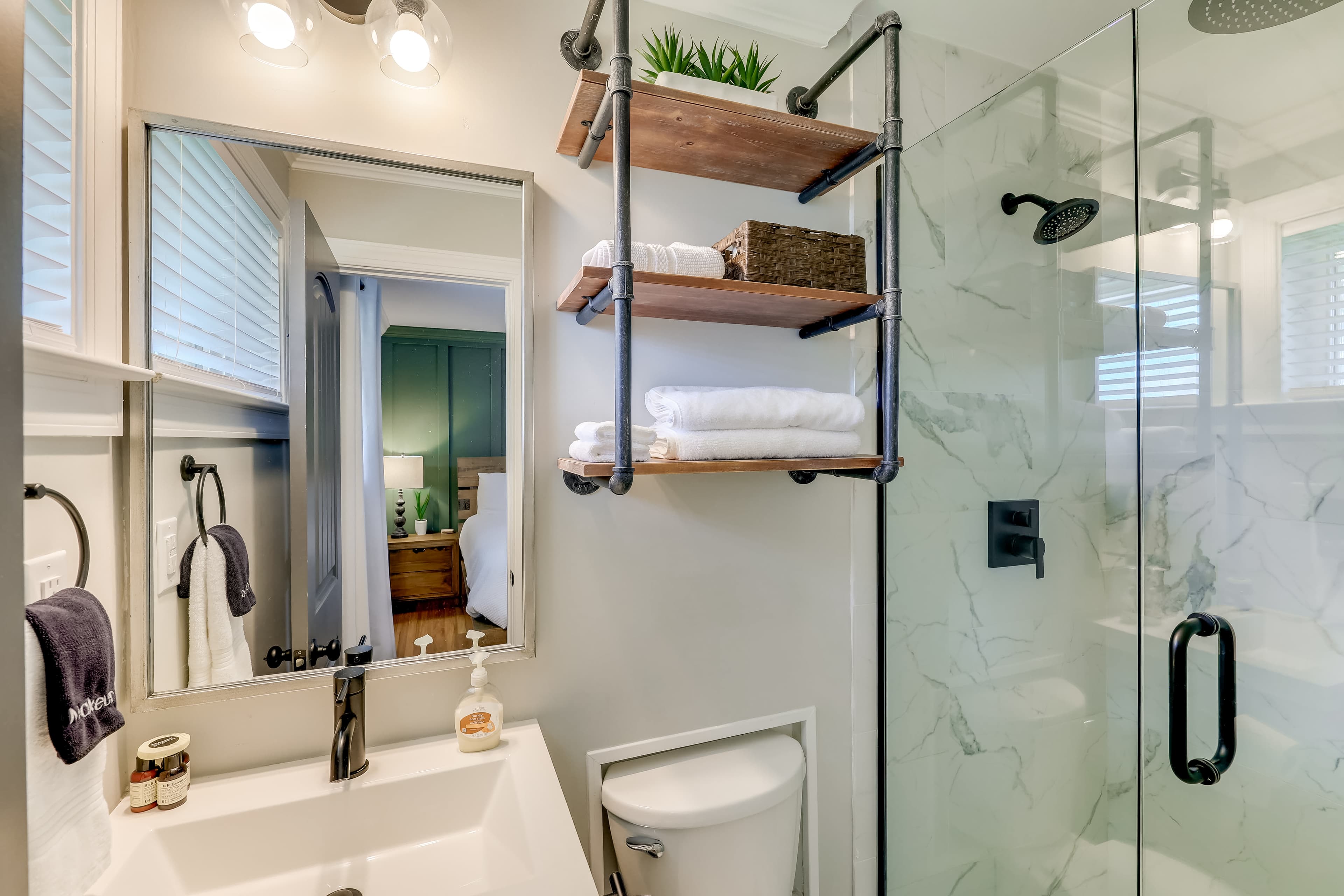 Master Bathroom Shower with Rain Head