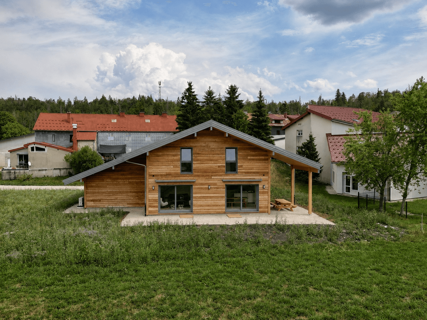 L’arrière du chalet