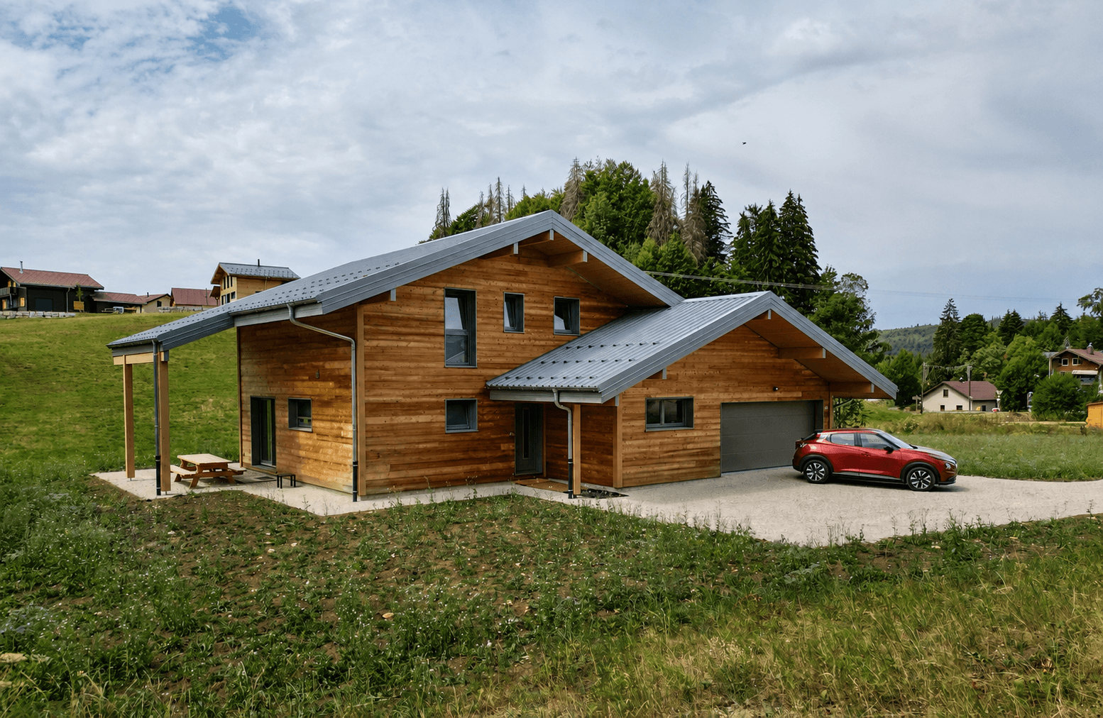 L’avant du chalet