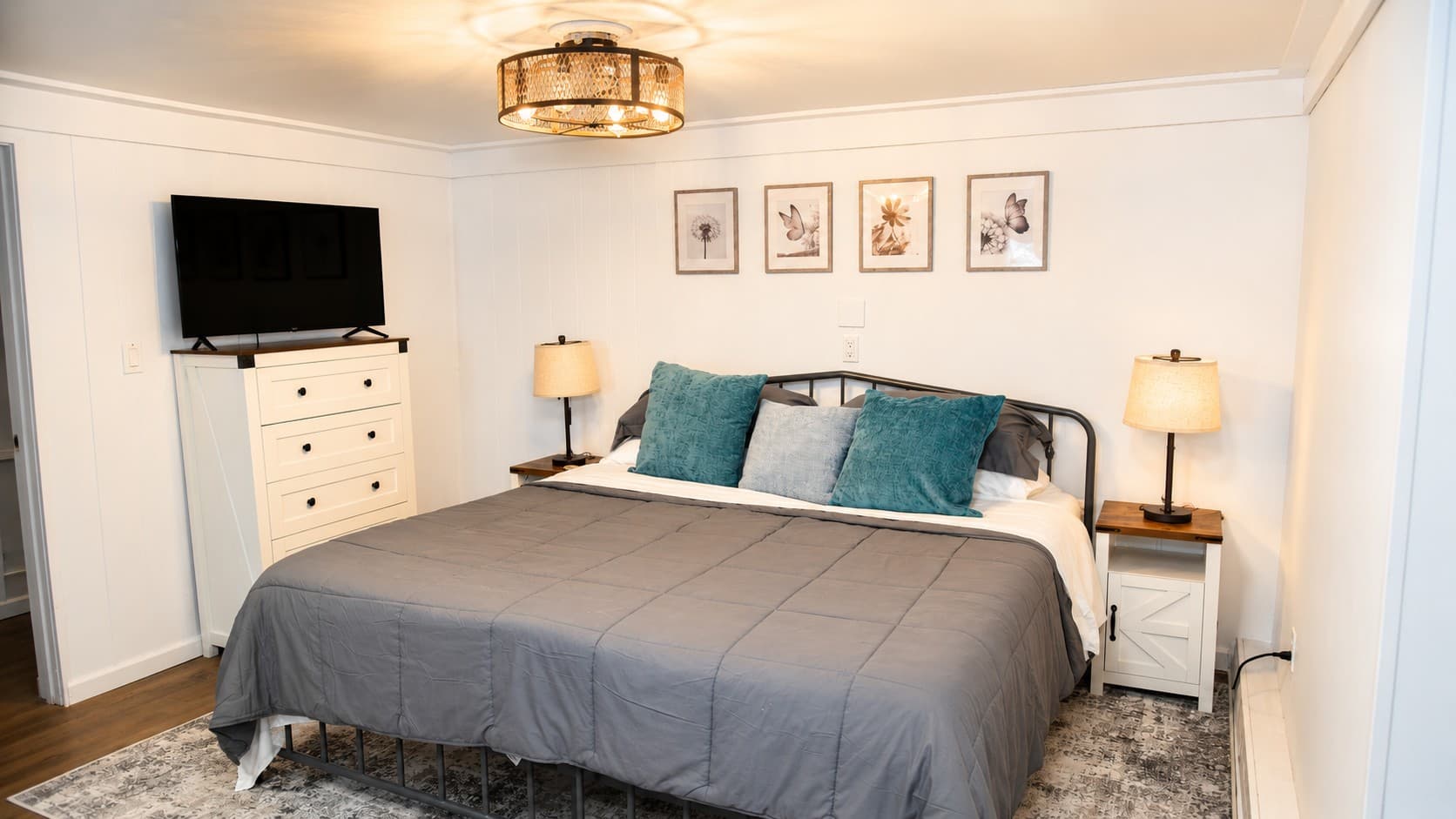 Master bedroom with king bed