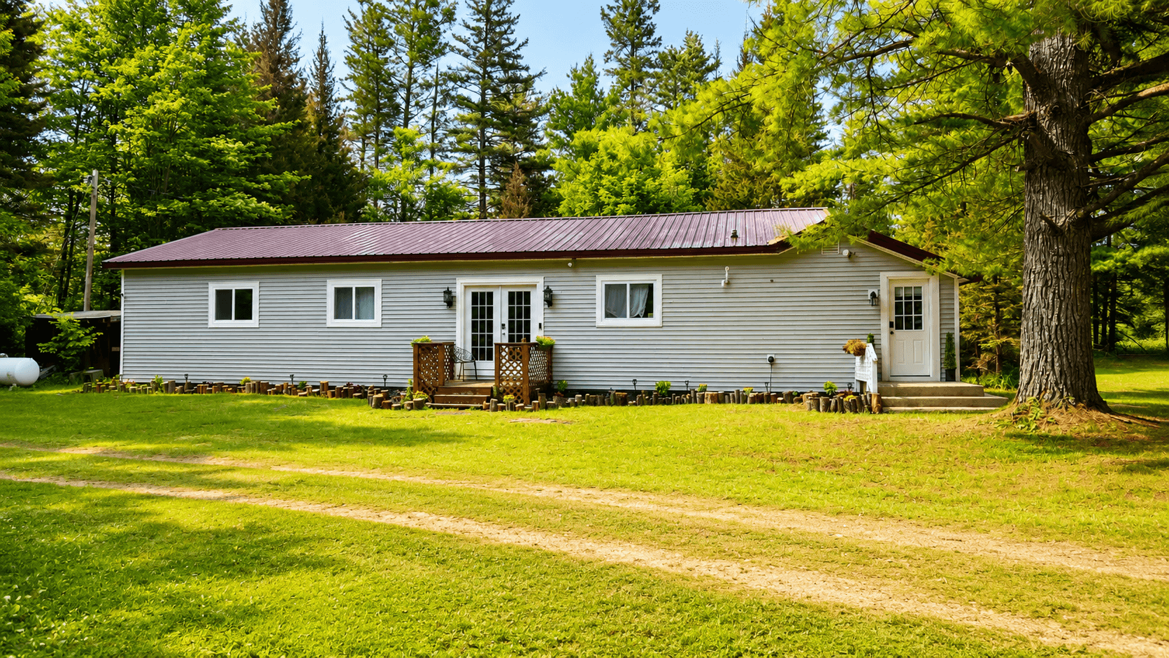 Front of the house and driveway