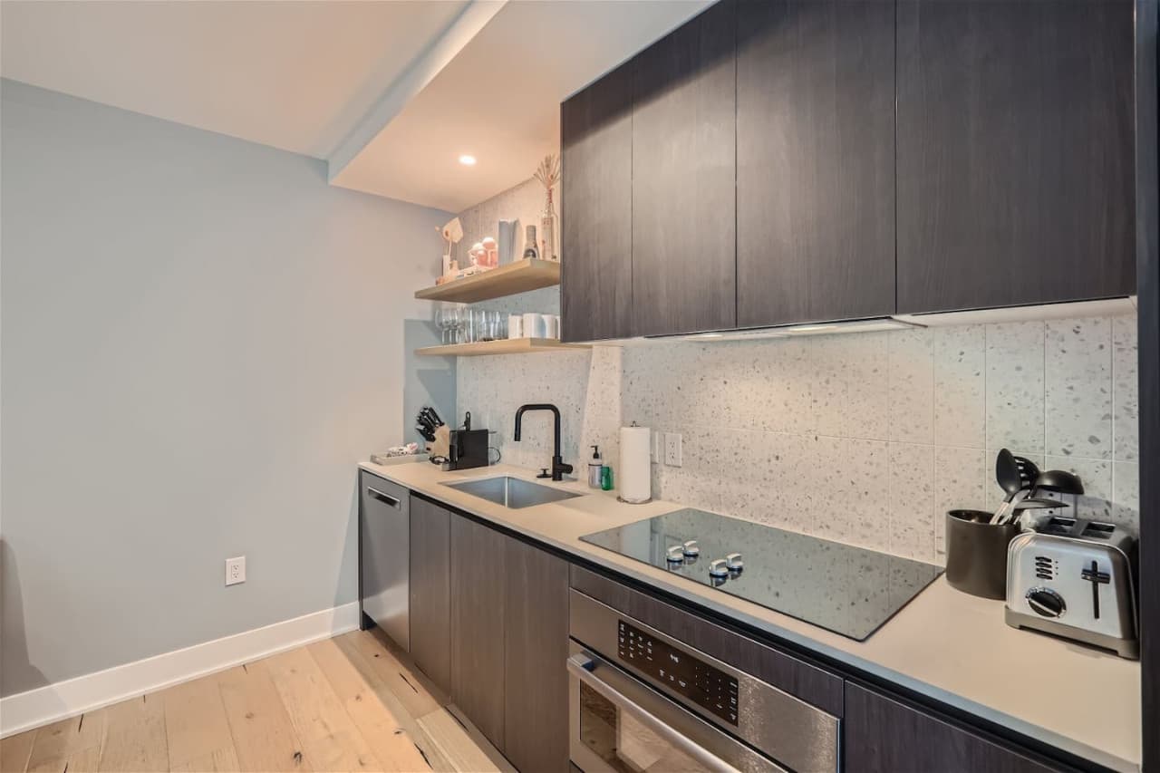 Fully equipped kitchen has everything you need to make a memorable meal.