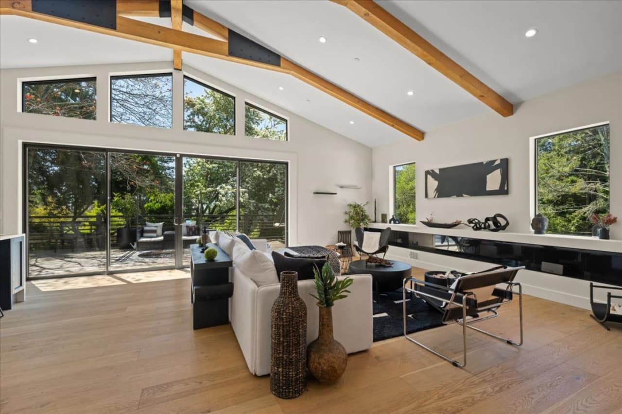 Living room with direct patio access.
