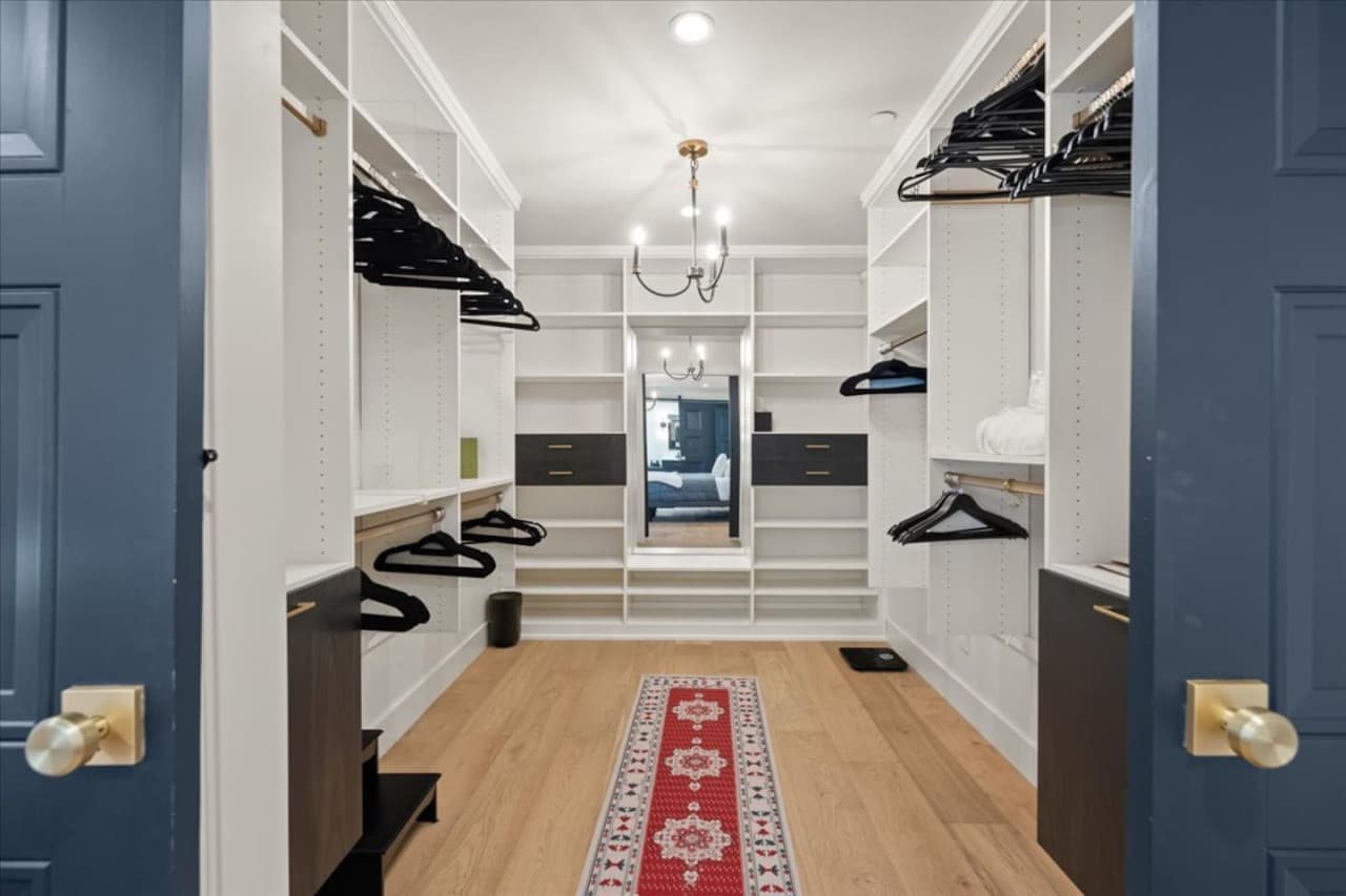 Experience a walk in closet fit for royalty.
