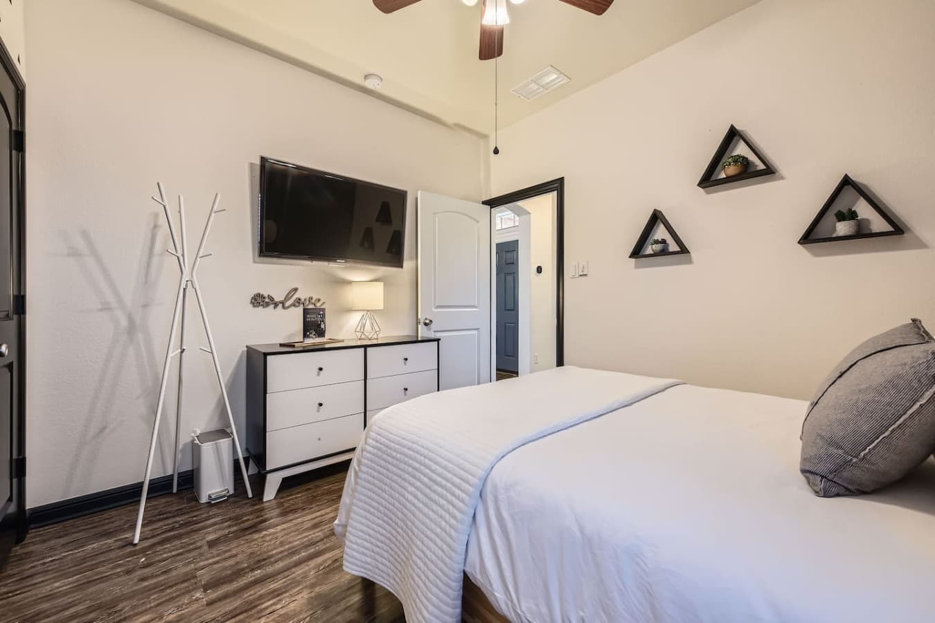 Smart TV for streaming in the second bedroom.