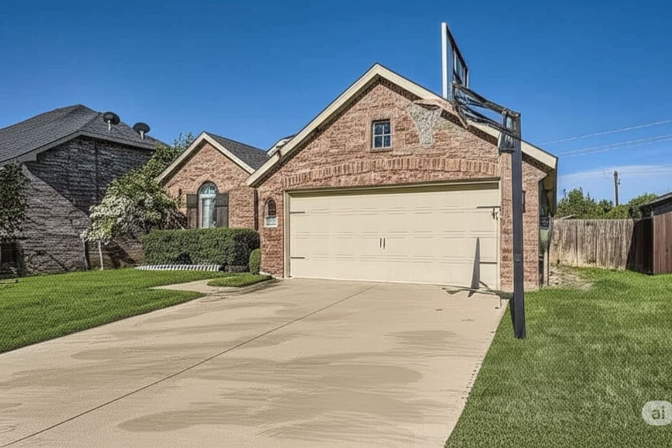Easy parking and a basketball hoop out front for family fun!