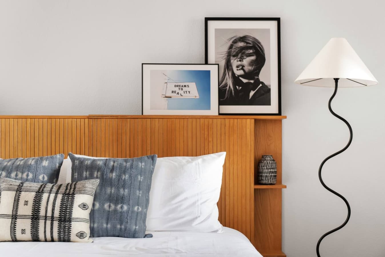 Stylish accents in the second bedroom.