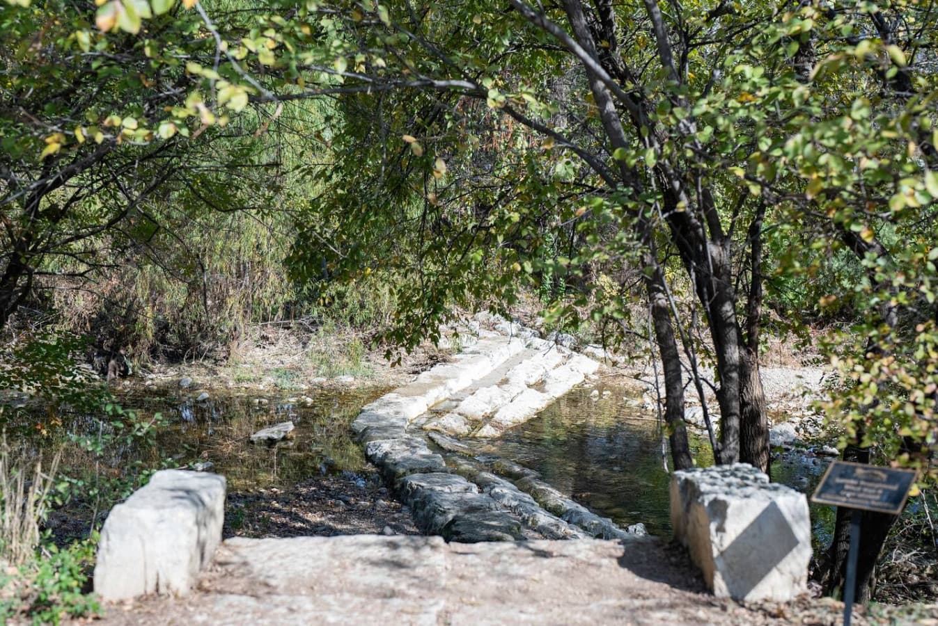 Enjoy lush creekside trails.