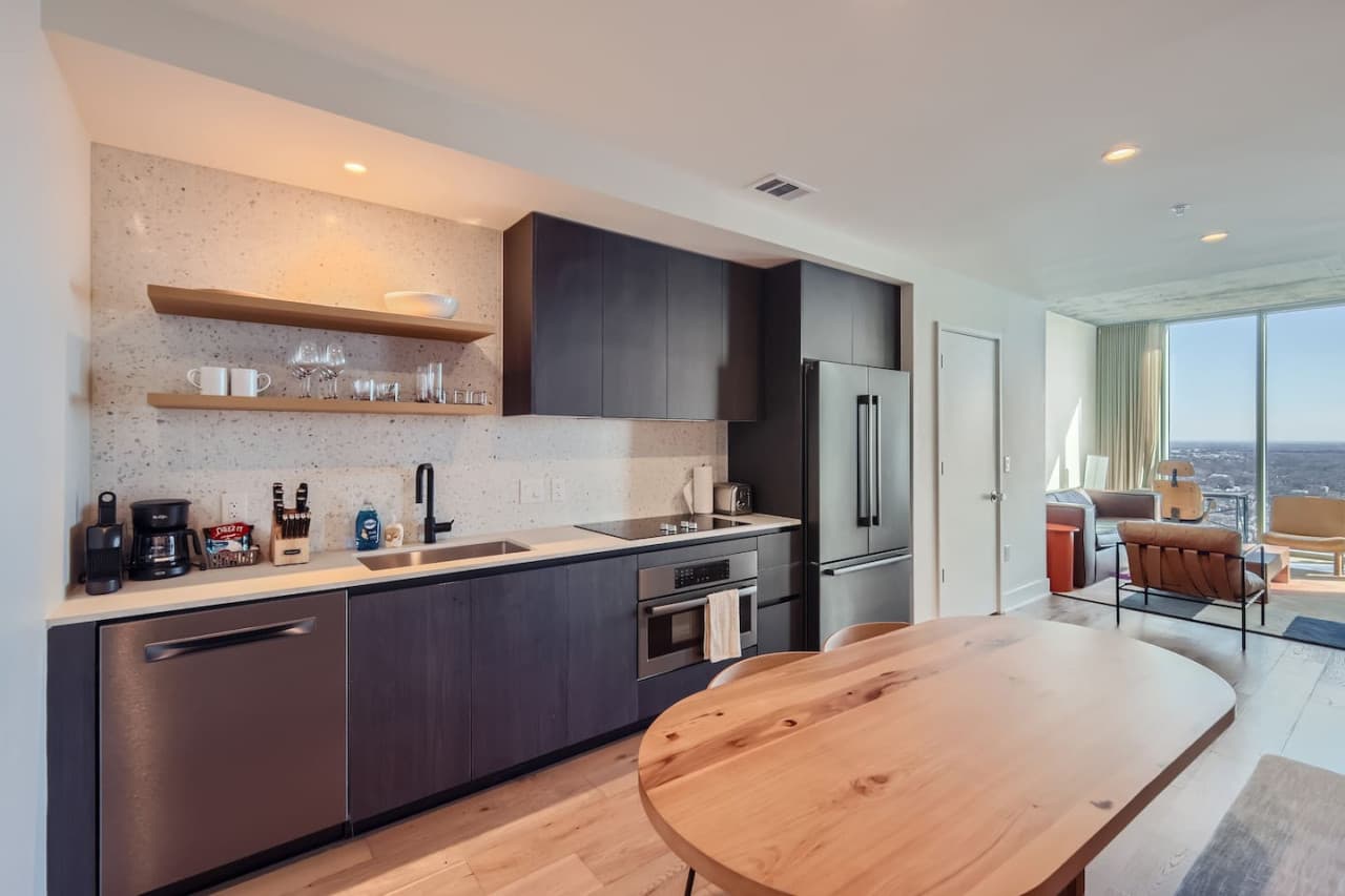 Fully equipped kitchen for your stay.