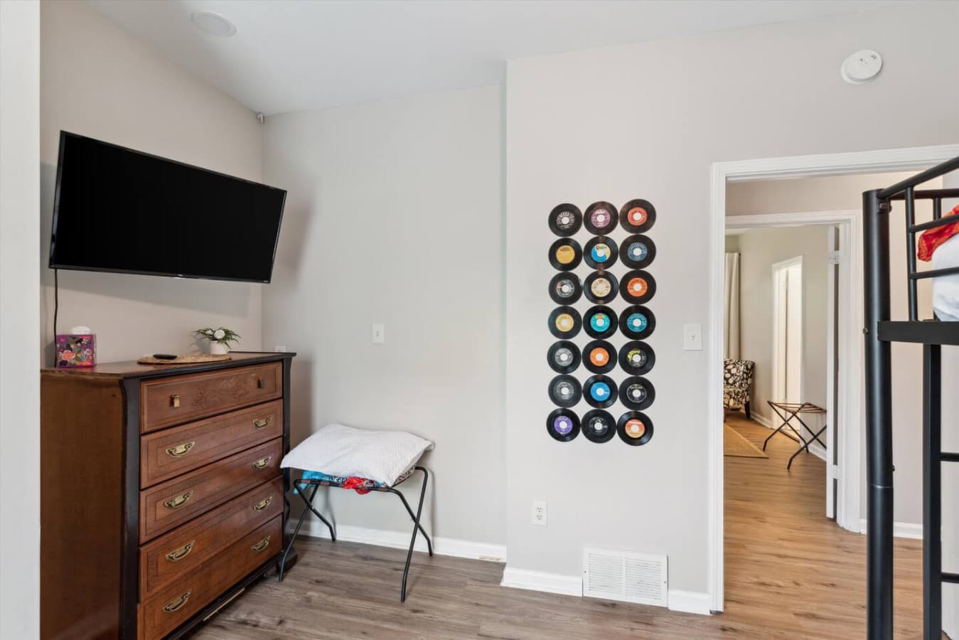 Smart TV for streaming in the fourth bedroom.