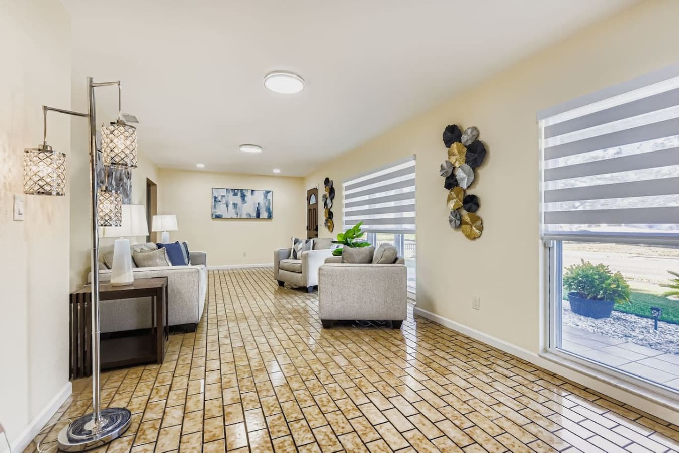 Spacious and full of natural light, this living area is ideal for unwinding after a day out or gathering with friends and family.