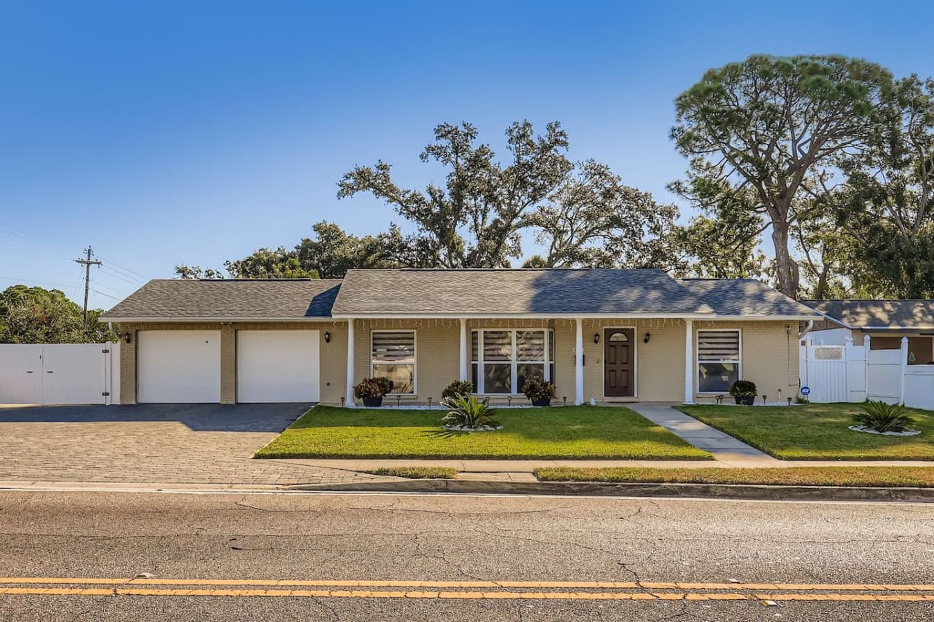 From the inviting entryway to the tidy landscaping, this home’s exterior is all about comfort and style.