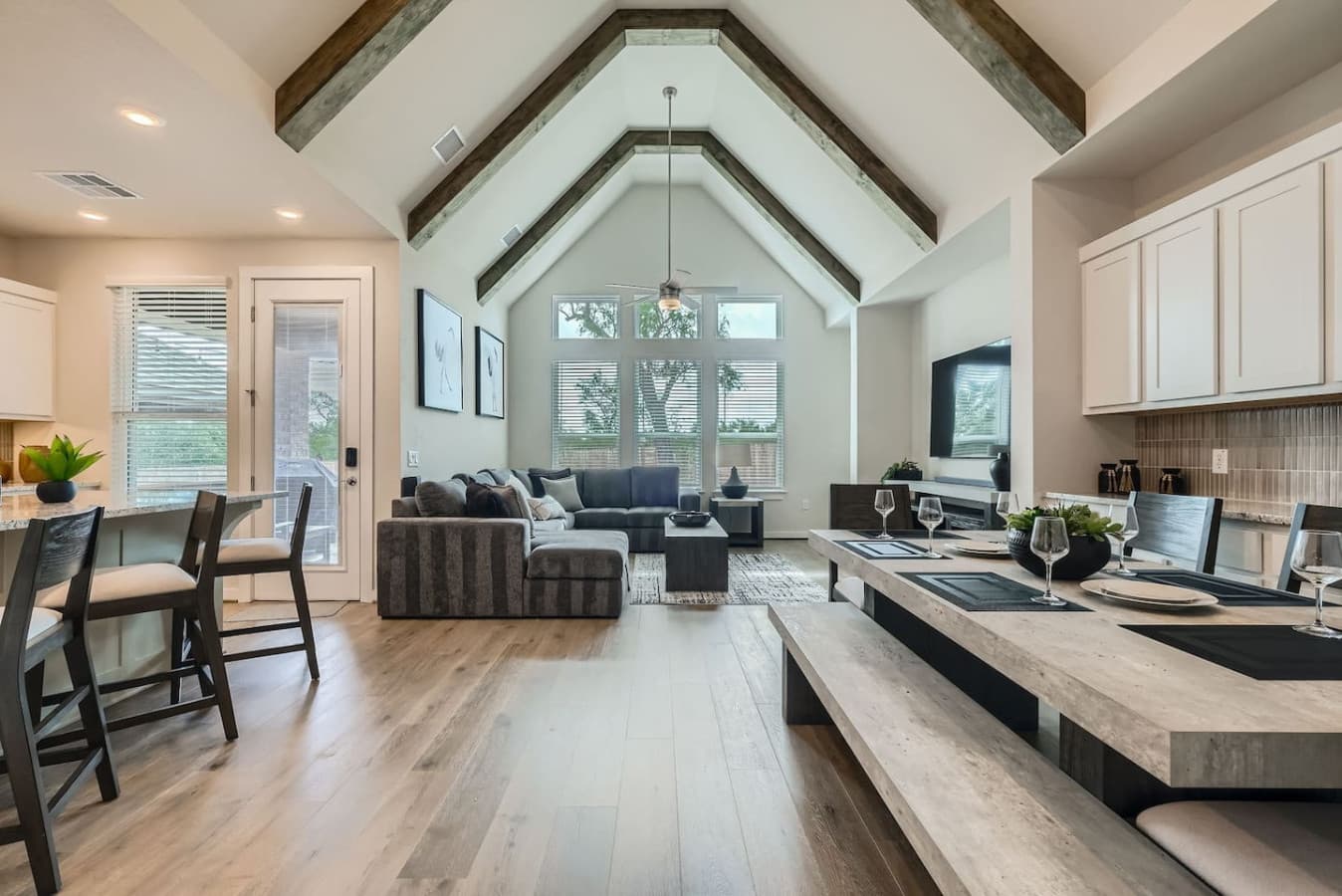 Open concept living space.