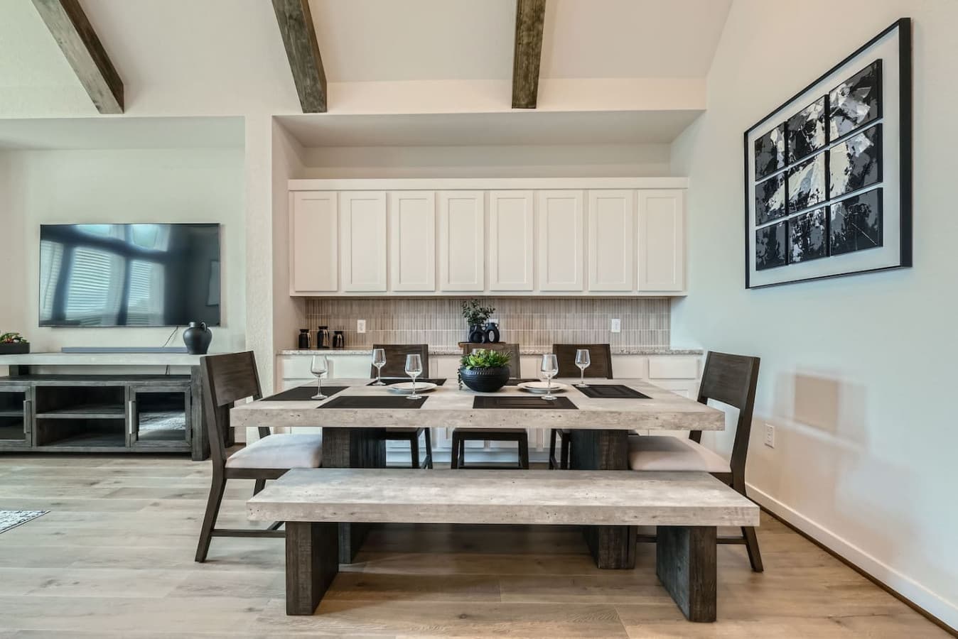 Share good food and even better company at this cozy dining space.
