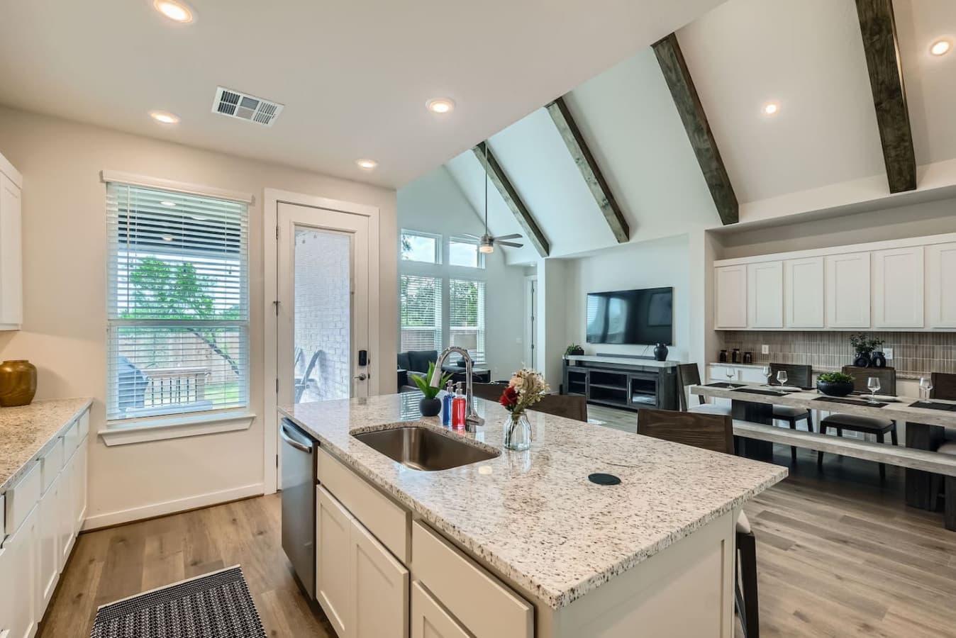 Enjoy a show from the living room while you're cooking in the kitchen.