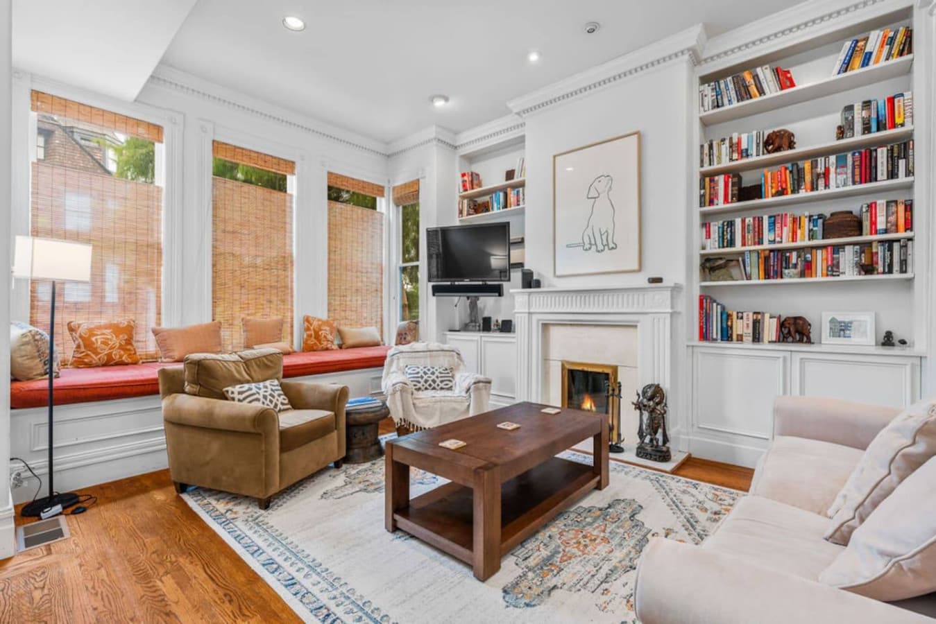 Living room space.