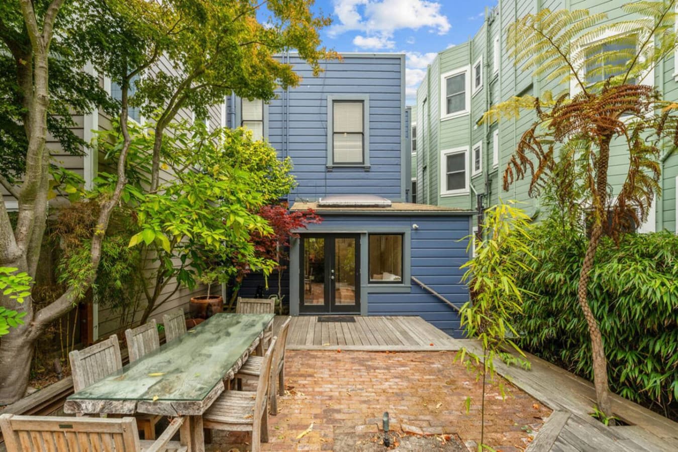 Enjoy the private backyard.
