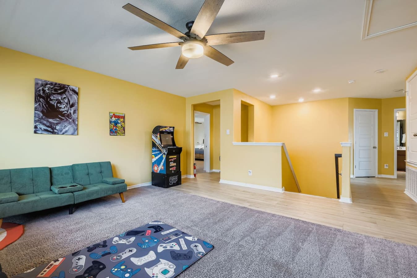Game room upstairs.