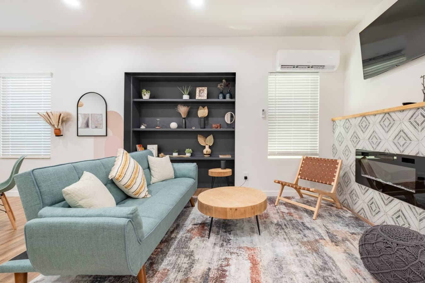 Living room space.
