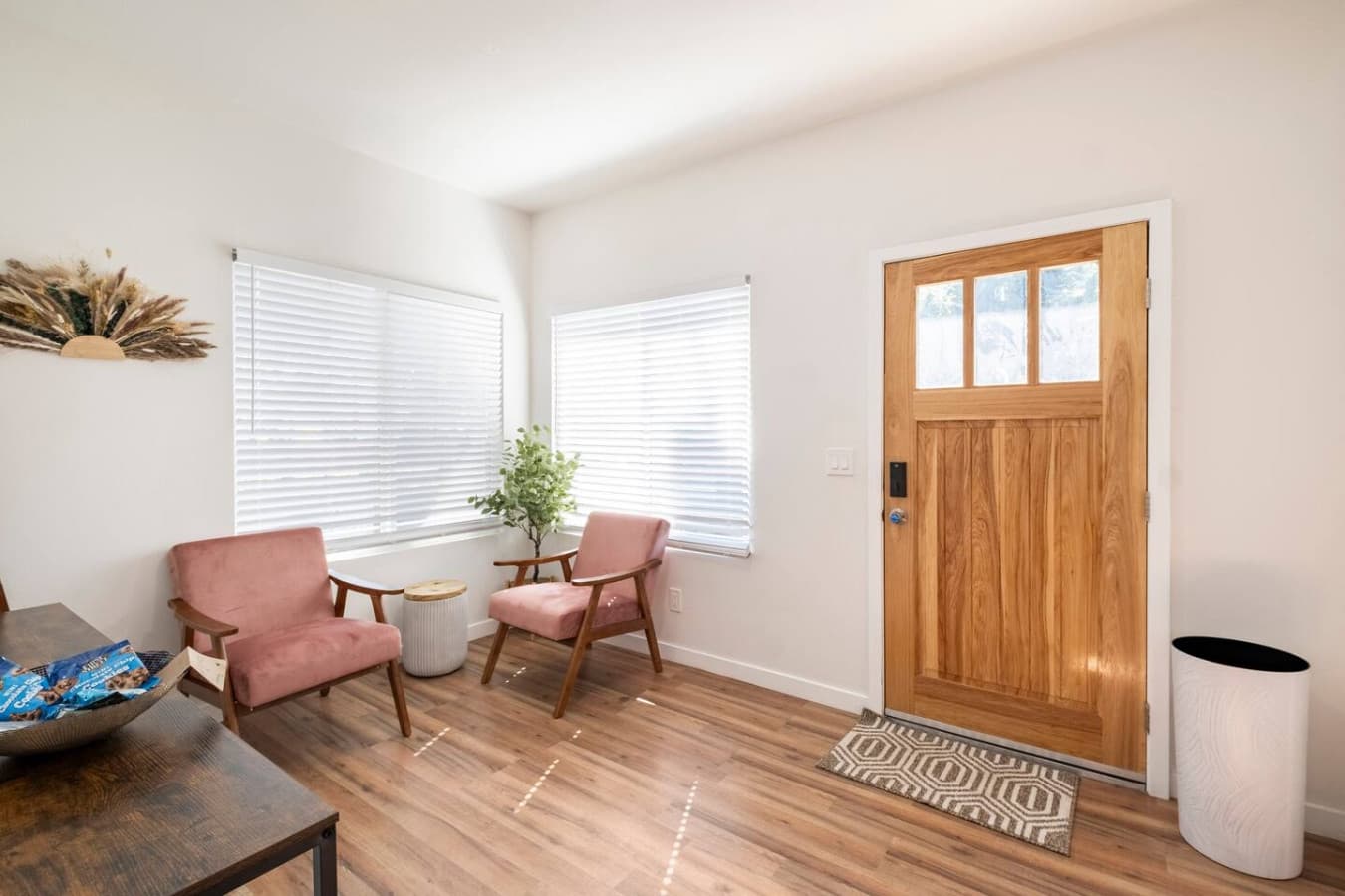 Enjoy the natural lighting in this cozy corner of the home.