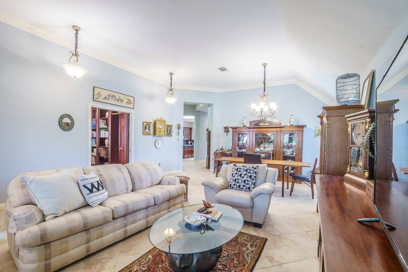 Relax in a bright, welcoming room with timeless style.