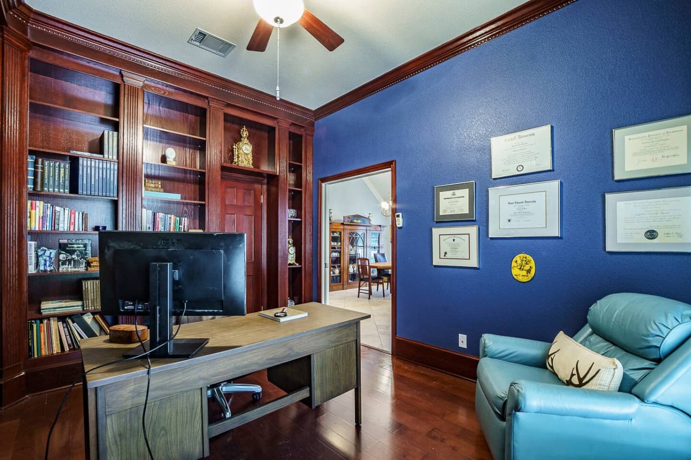 Dedicated office space.