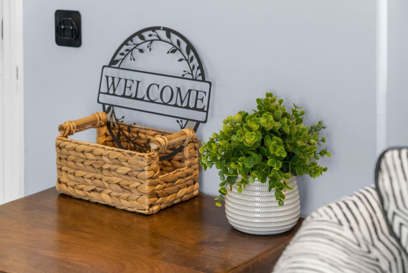 Welcome details that add a warm touch to the space.
