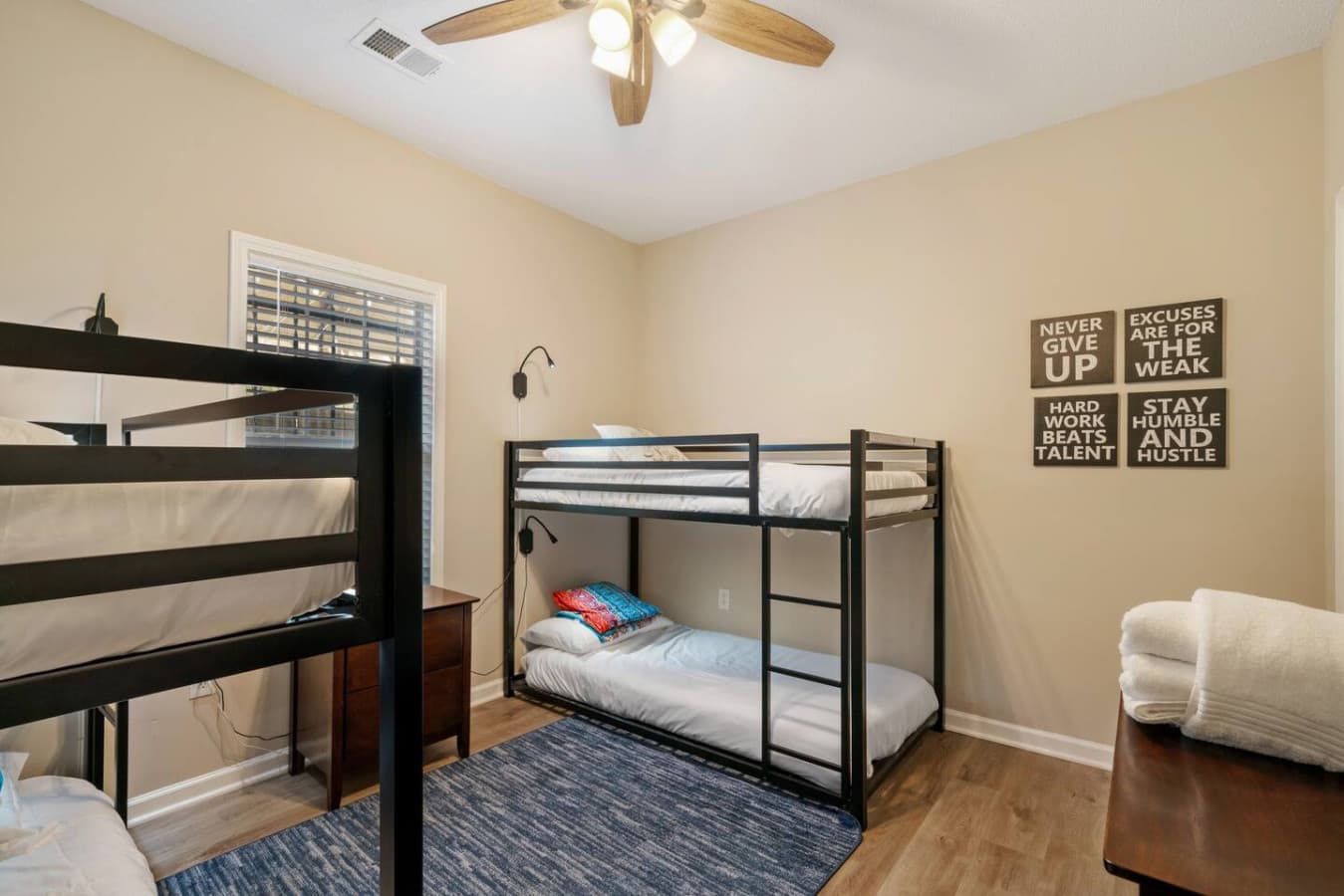 Third Bedroom Featuring Two Sets of Bunk Beds