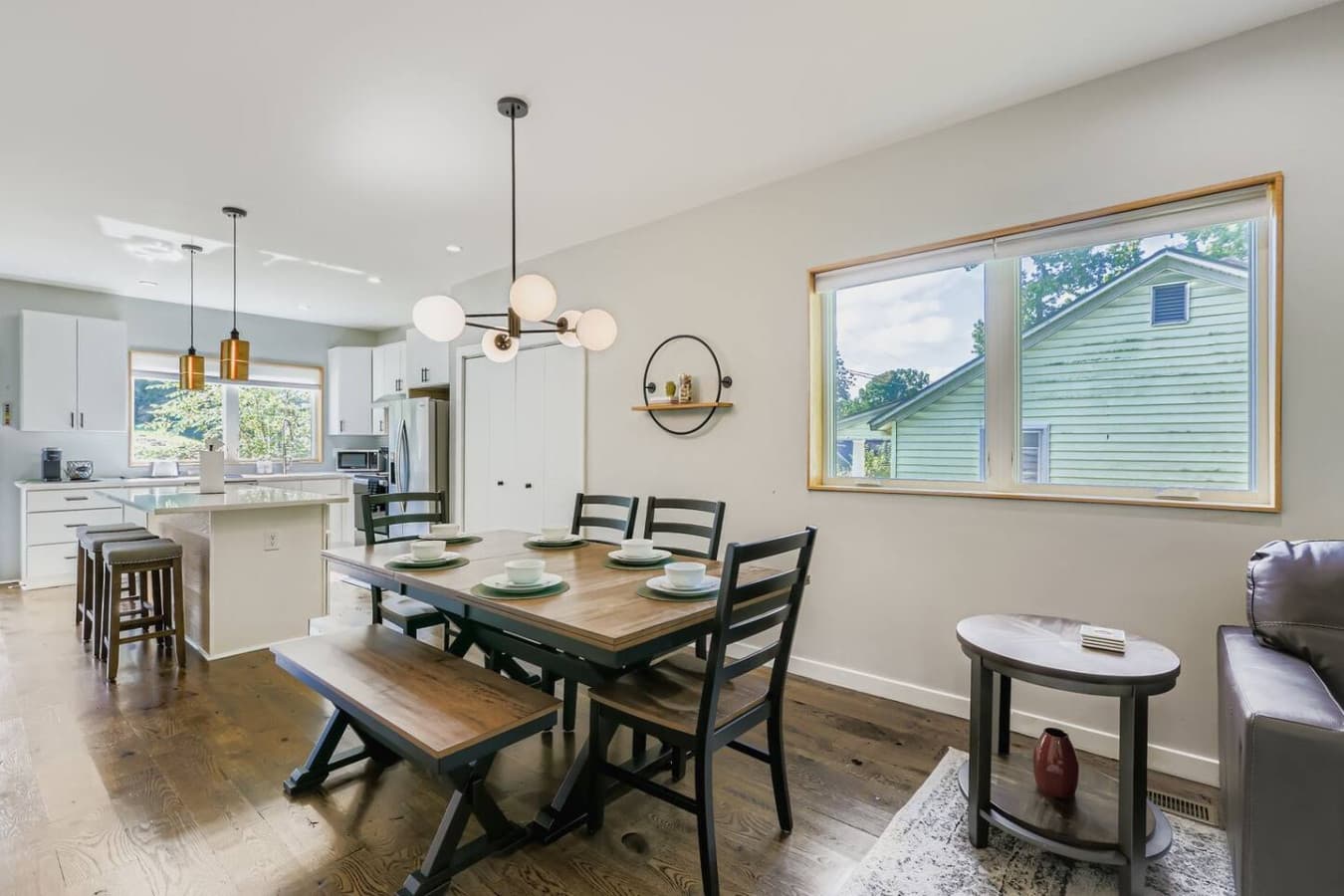 Unit A: Dining space.