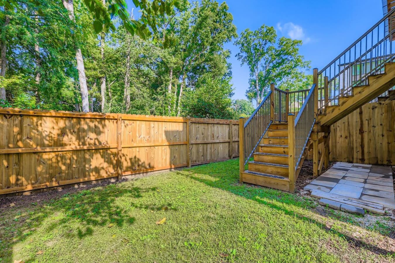 Unit A: Backyard space.