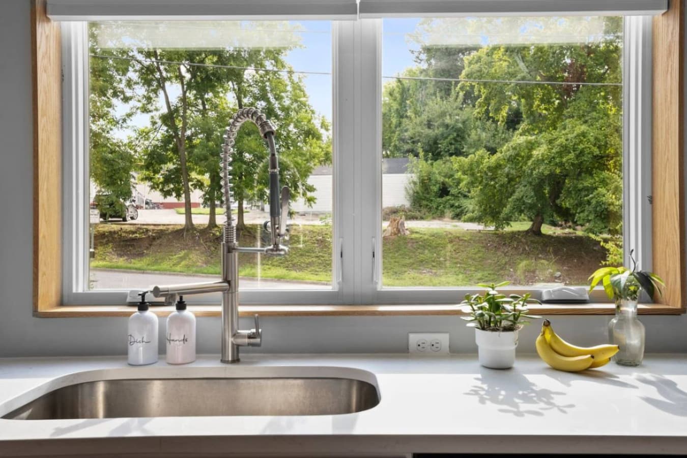Unit B: Kitchen view.