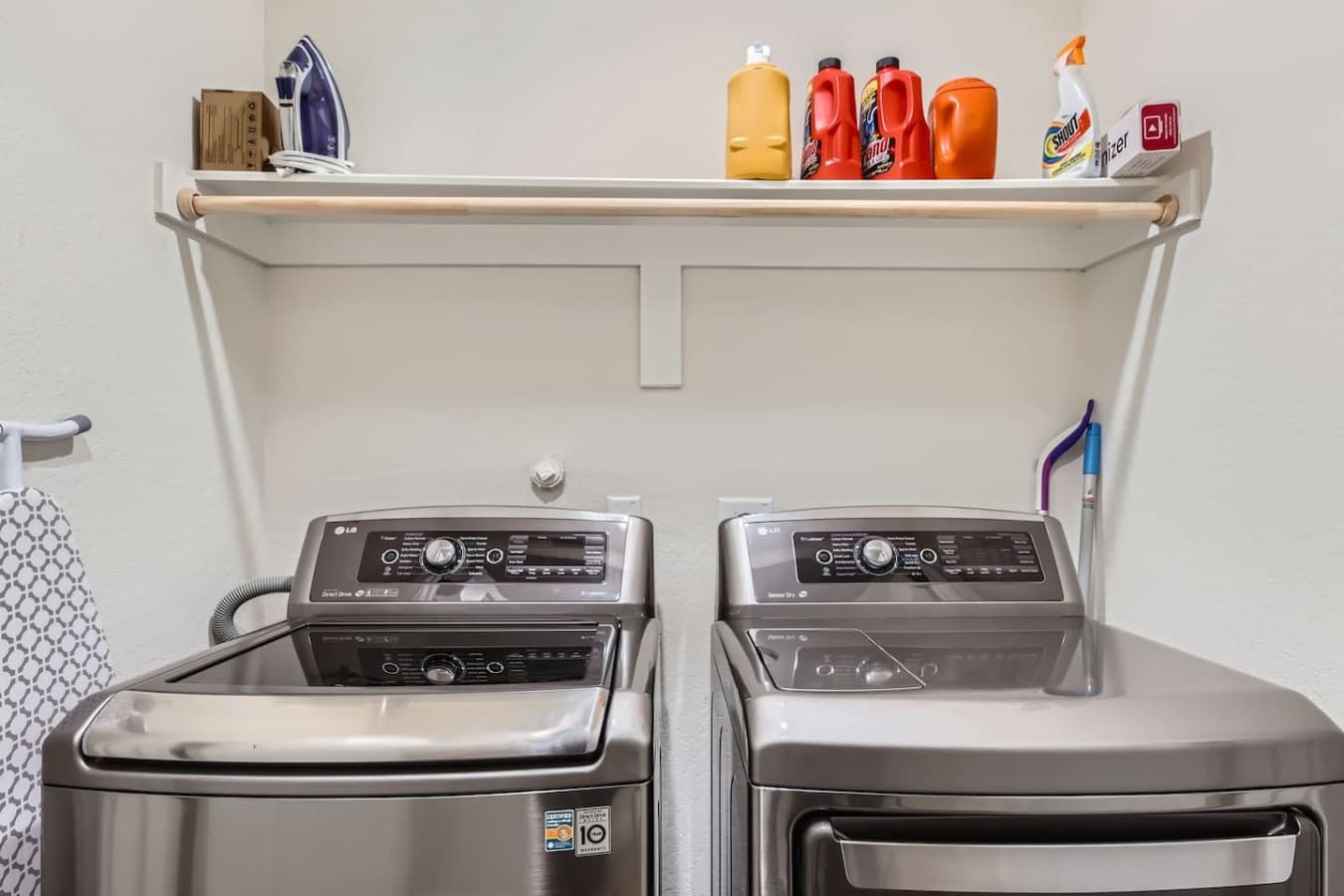 Washer and dryer for your use during your stay.