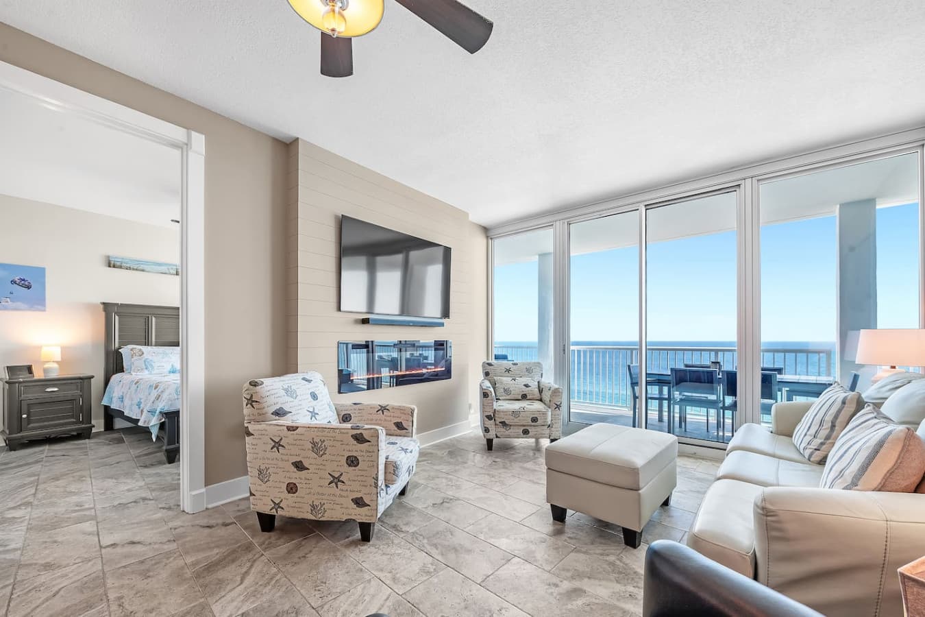 Entertainment and ocean views in one perfect room.