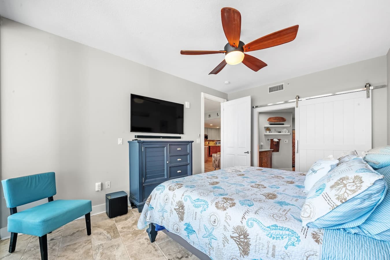 Your private retreat with balcony access and an en suite bathroom.