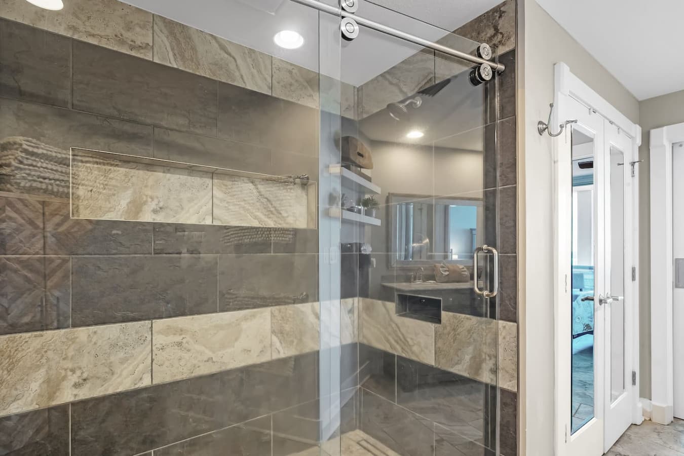 Full bathroom located in the master bedroom.