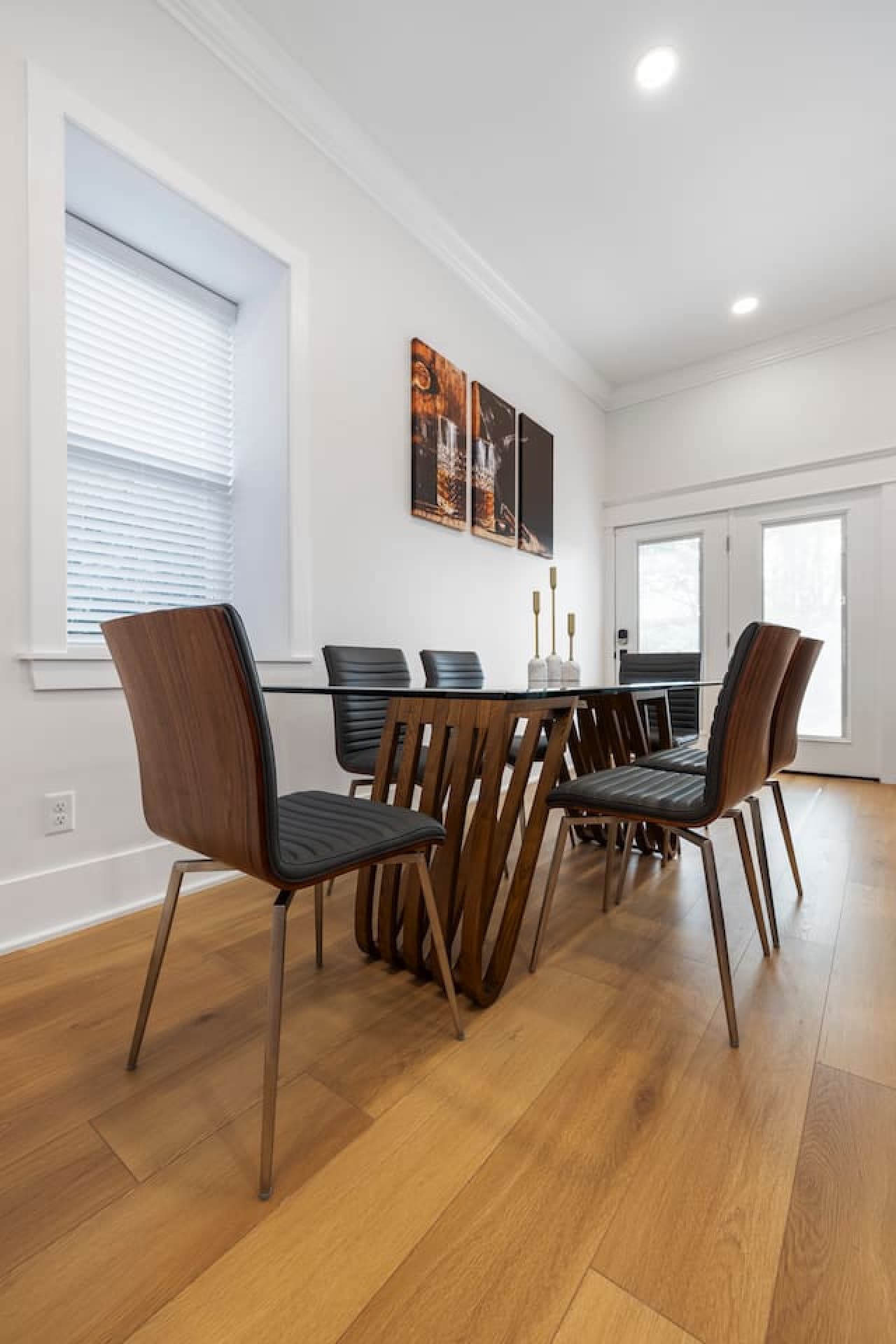 Large dining table.