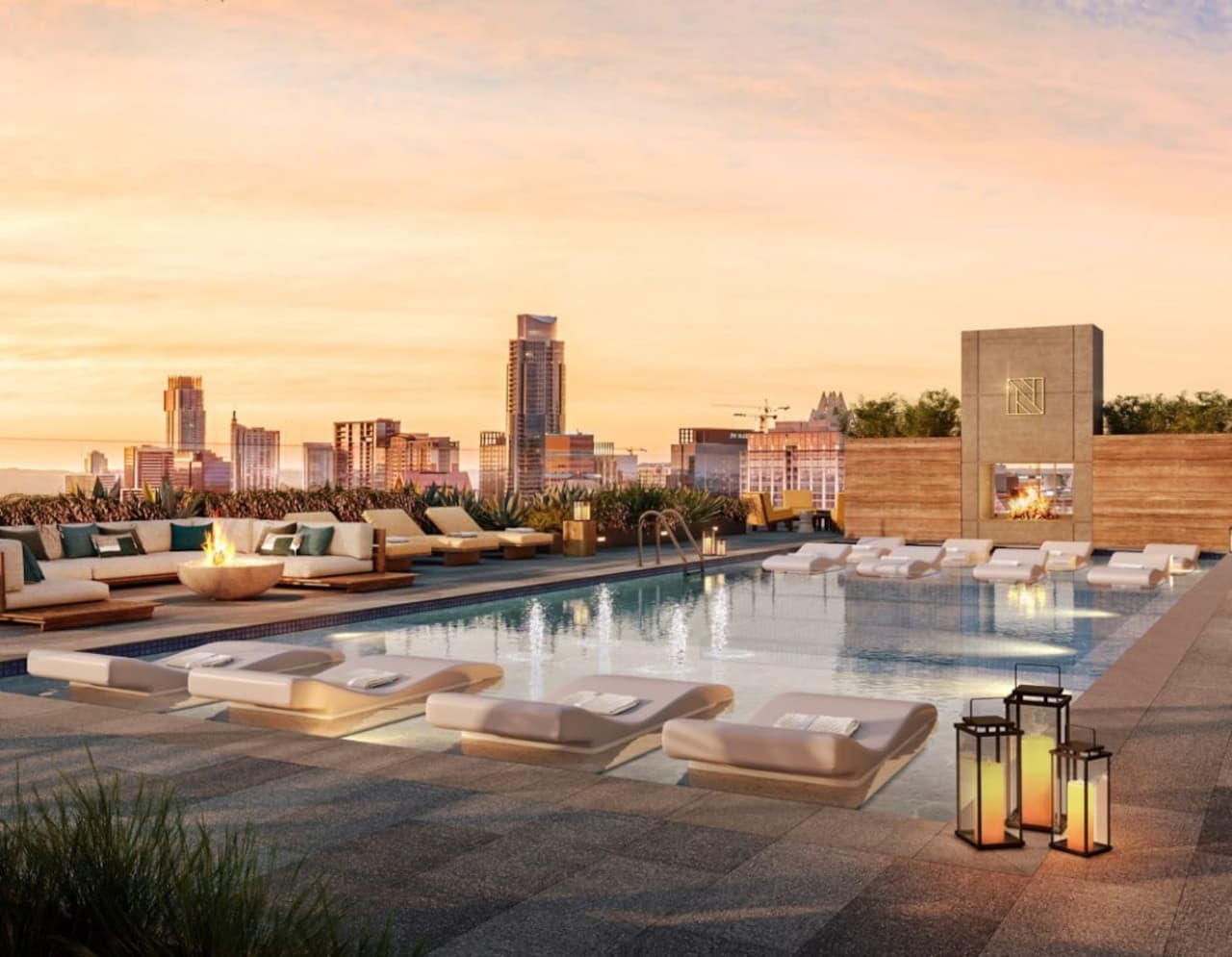 Rooftop pool
